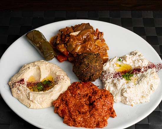 Order Appetizer Combo Plate food online from Cobani Gyros & Kebabs store, San Mateo on bringmethat.com