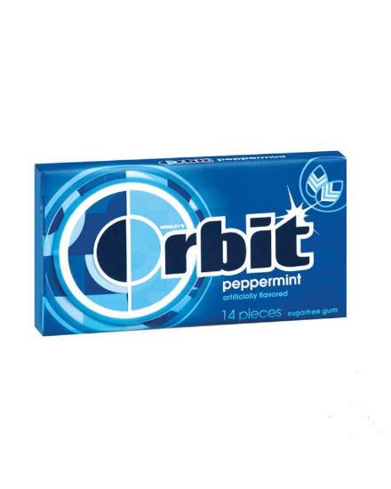 Order Orbit Gum - Peppermint (14 pieces) food online from Pink Dot Logan Heights store, San Diego on bringmethat.com
