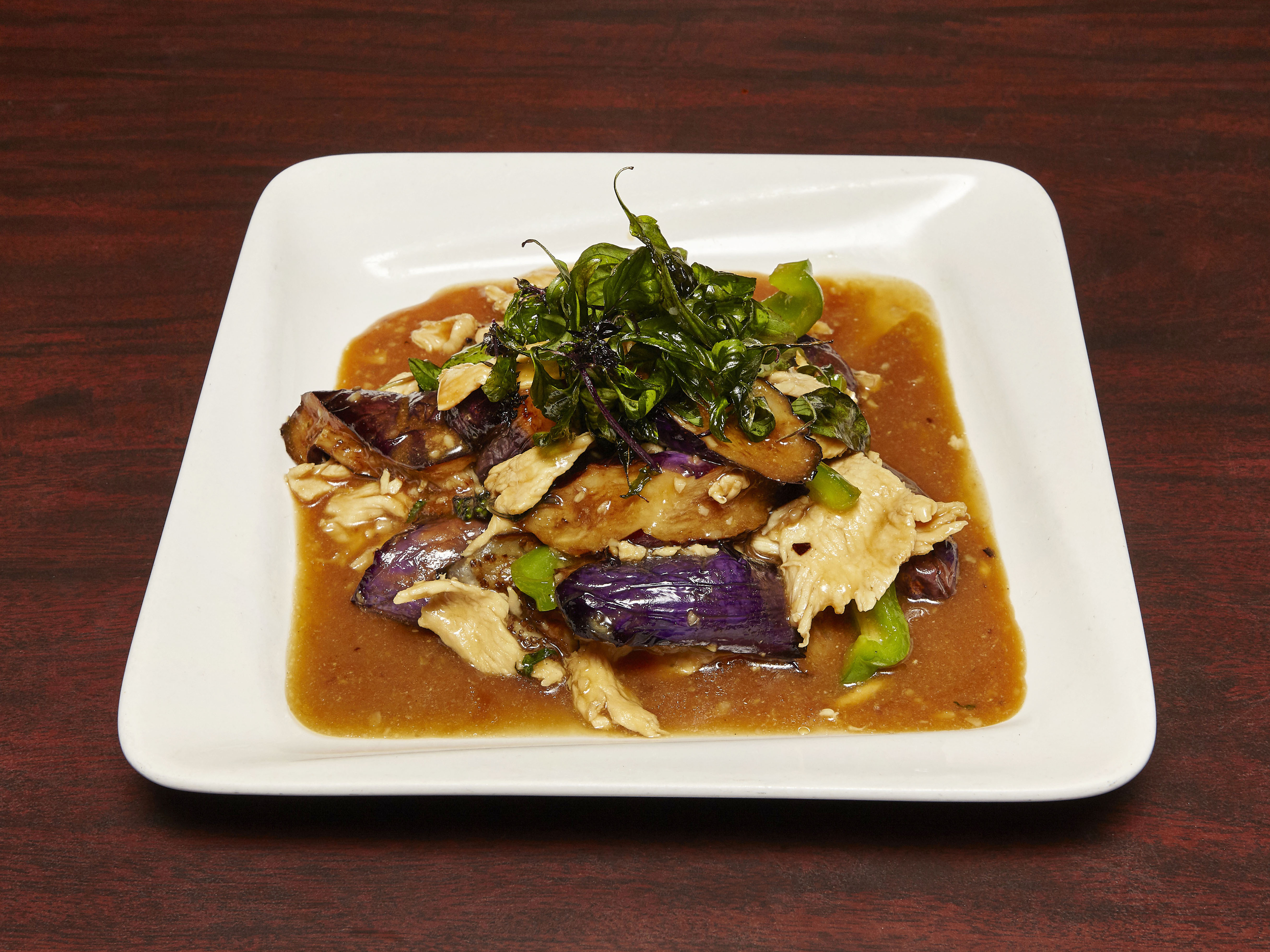 Order Spicy Eggplant Entree food online from Lucky Thai store, Las Vegas on bringmethat.com