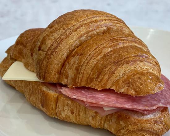 Order Salami and Provolone Cheese Croissant food online from Twisted St. Cafe store, San Francisco on bringmethat.com