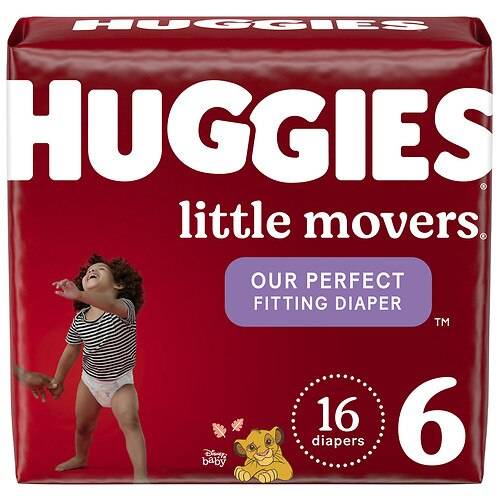 Order Huggies Little Movers Baby Diapers Size 6 - 16.0 ea food online from Walgreens store, FAIRBANKS on bringmethat.com