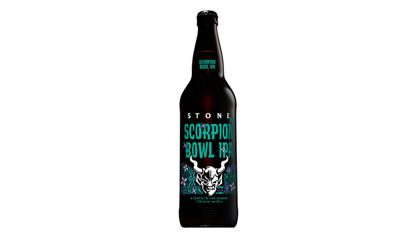 Order Stone Scorpion Bowl IPA 6x 12oz Cans food online from Dimension Liquor store, Lake Forest on bringmethat.com