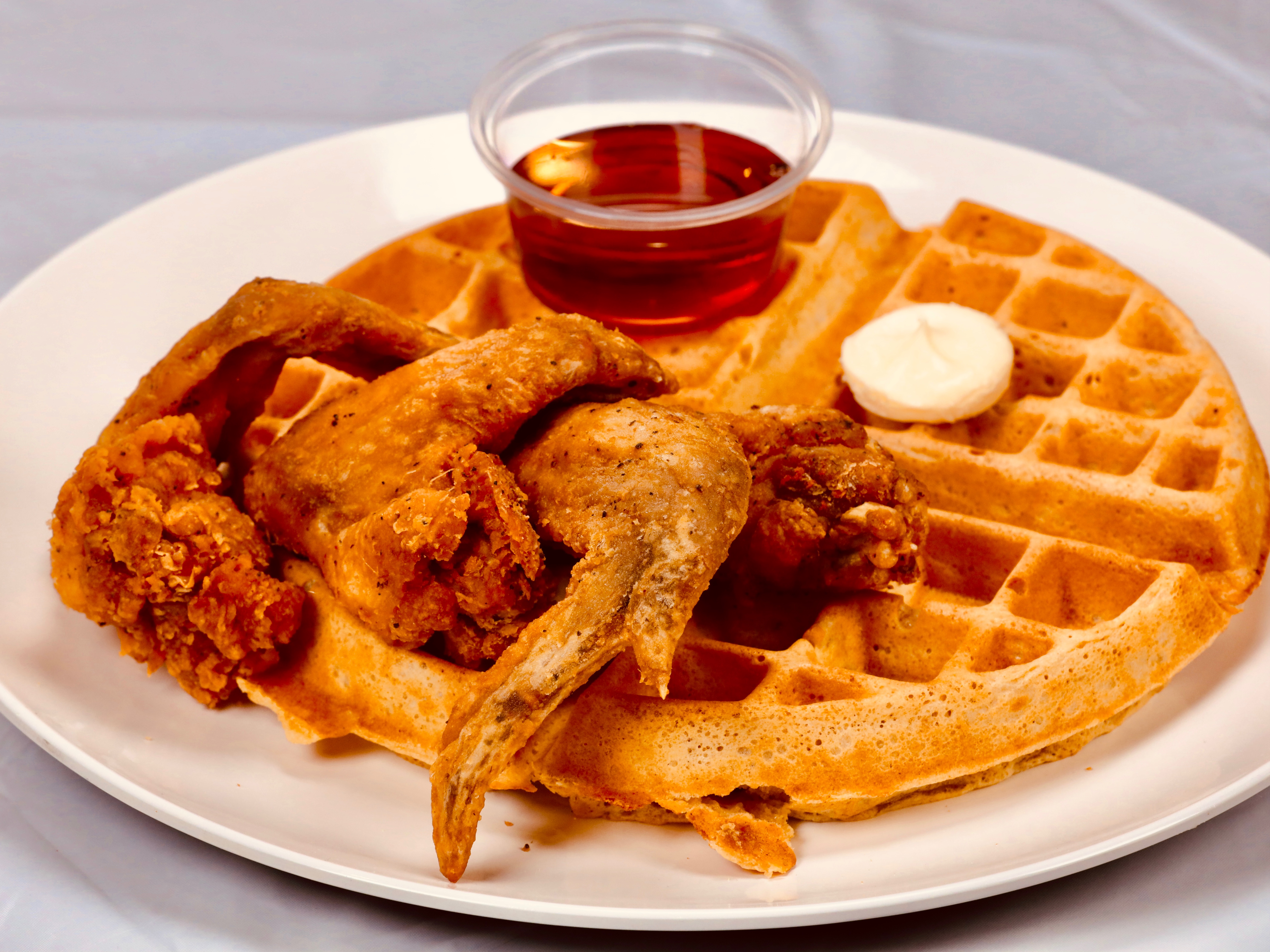 Order 3 Wings & Waffle food online from Sam Sylk Chicken And Fish store, Euclid on bringmethat.com