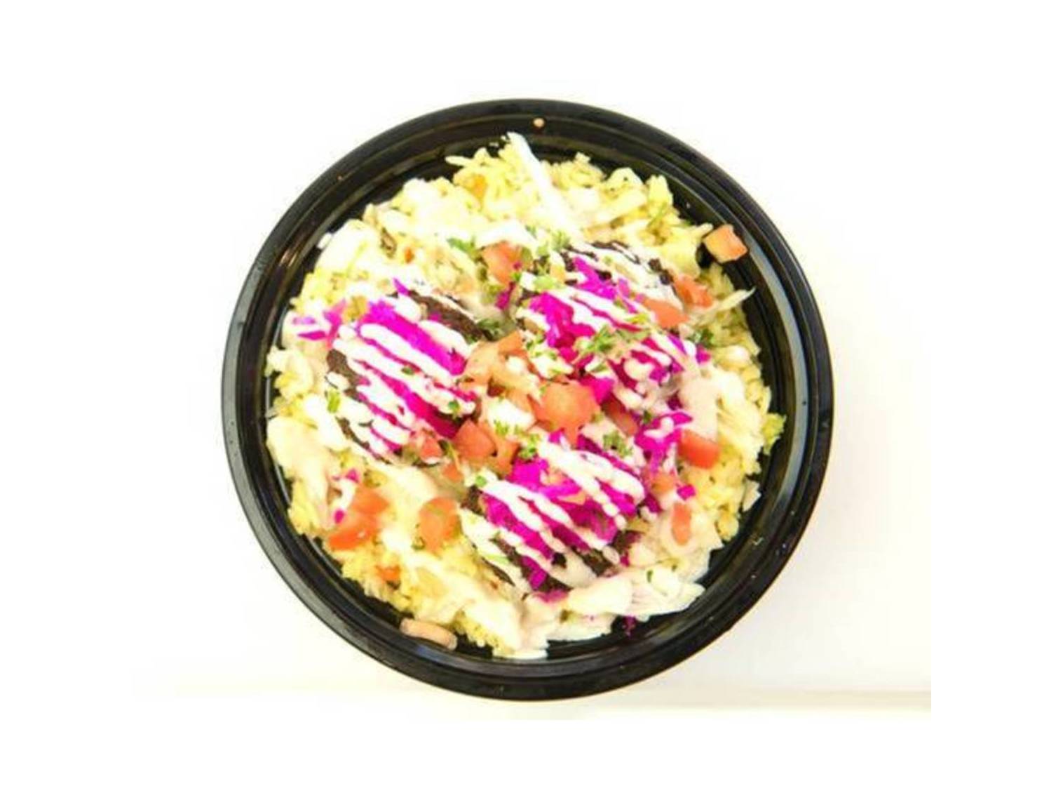 Order Falafel Rice Bowl food online from Pita Mediterranean Street Food store, Atlanta on bringmethat.com