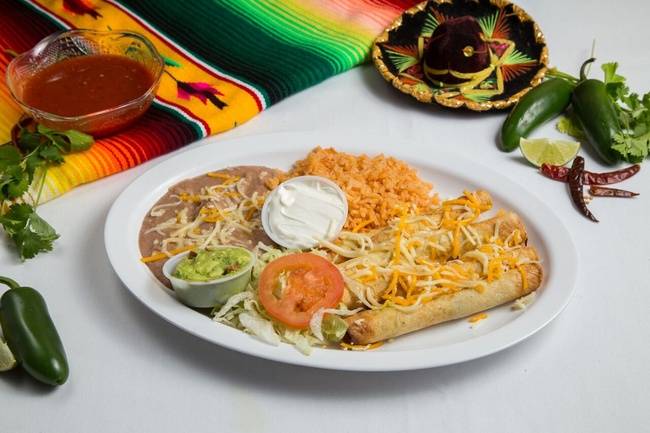 Order Rolled Taquitos Plate food online from Tacos N More store, Maricopa on bringmethat.com