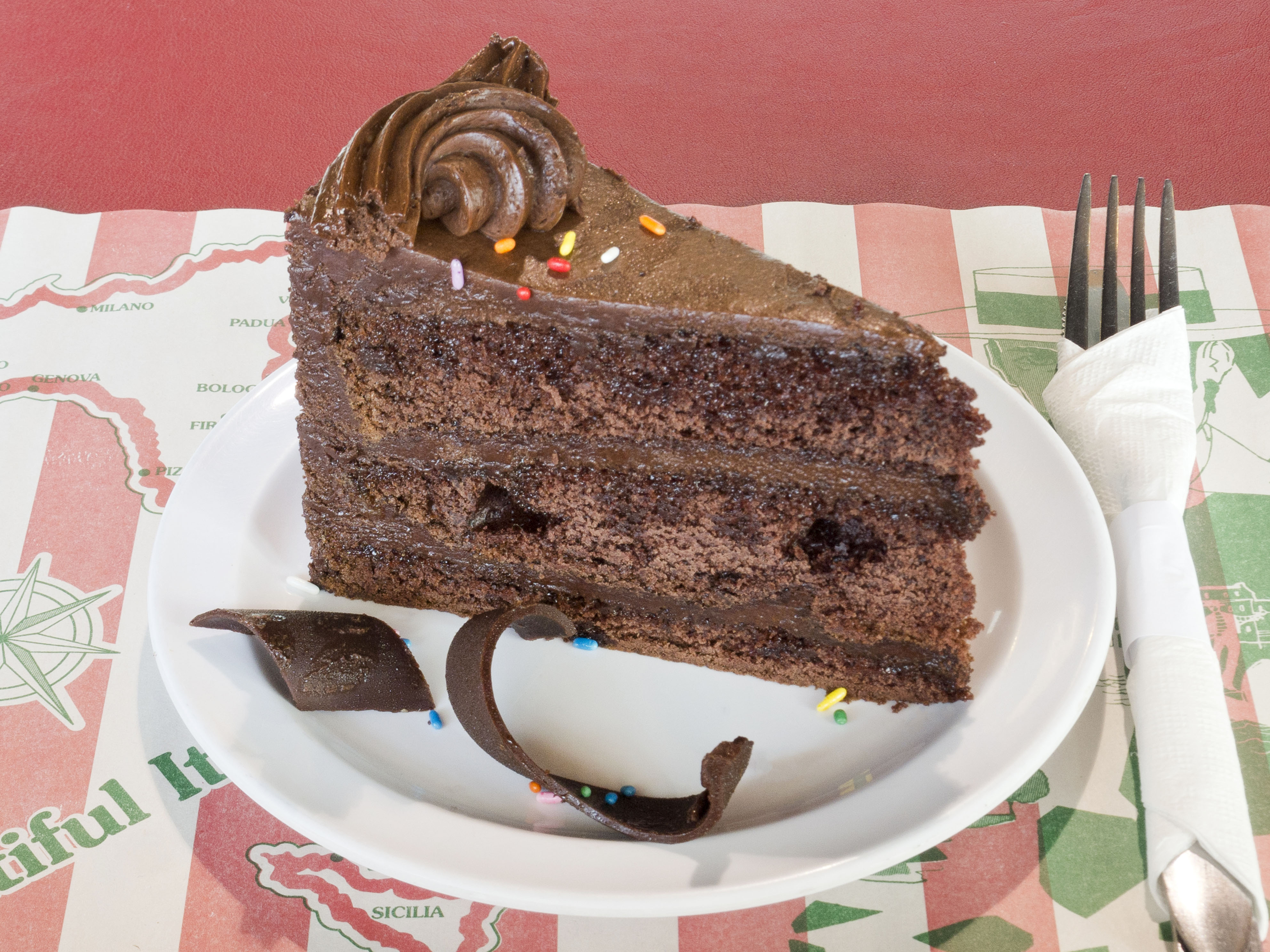 Order 3 Layer Chocolate Cake food online from Napoli's Pizza store, Keller on bringmethat.com