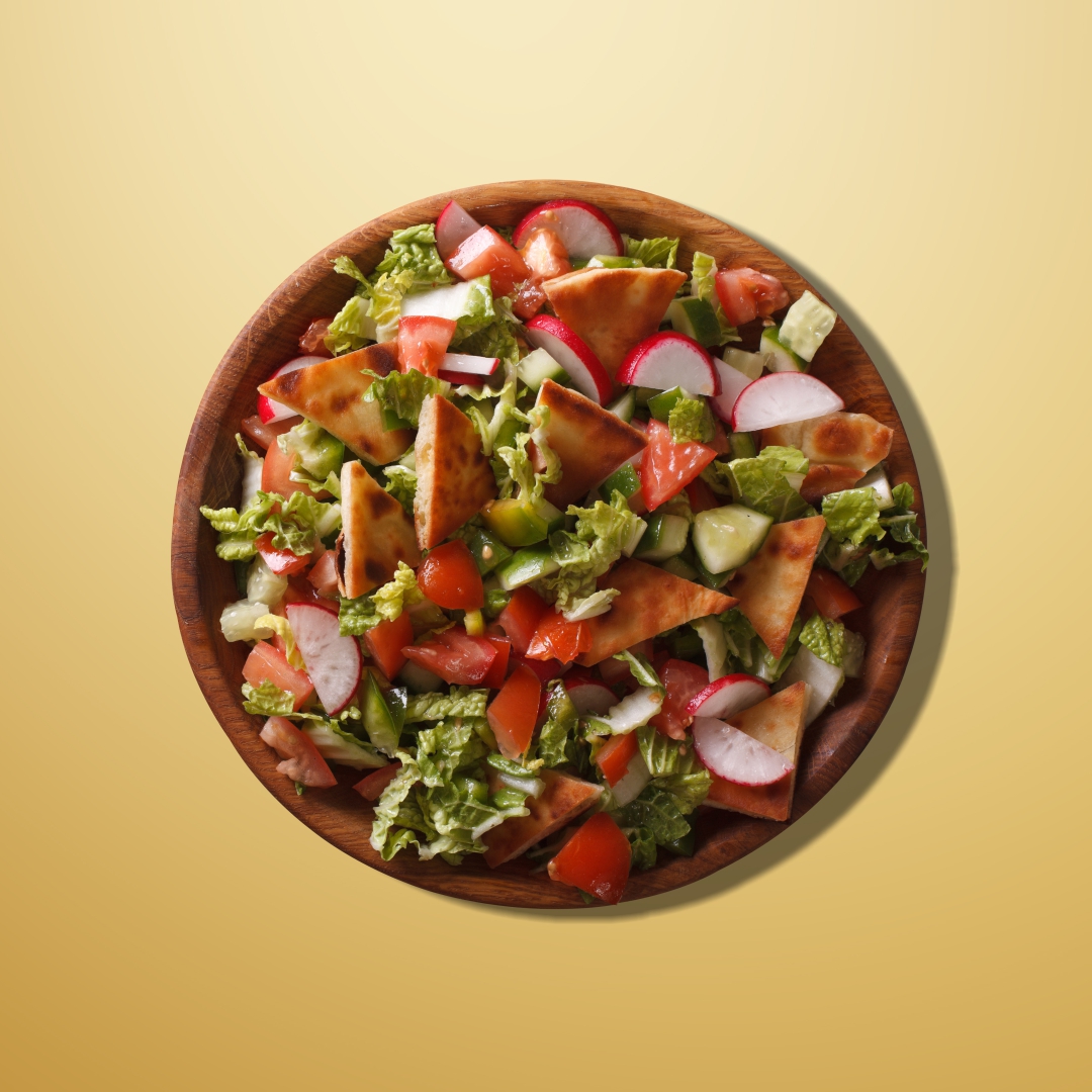 Order Fattoush Feast Salad food online from Shawarma Supreme store, State College on bringmethat.com