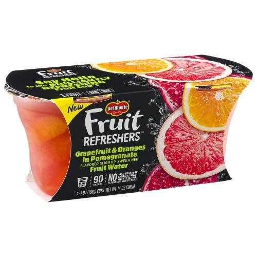 Order Del Monte · Fruit Refreshers Grapefruit & Oranges in Pomegranate (2 x 7 oz) food online from Winn-Dixie store, Foley on bringmethat.com