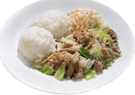 Order Kalua Pork w/ Cabbage Plate food online from L&L Hawaiian Bbq store, San Jose on bringmethat.com