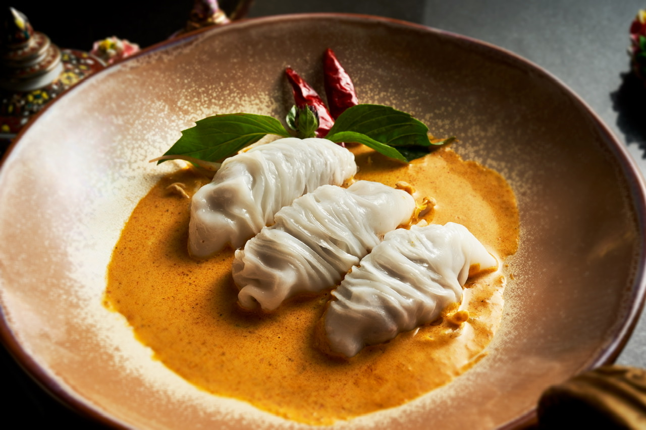 Order Crab Dumpling Curry with rice food online from Valla Table store, New York on bringmethat.com