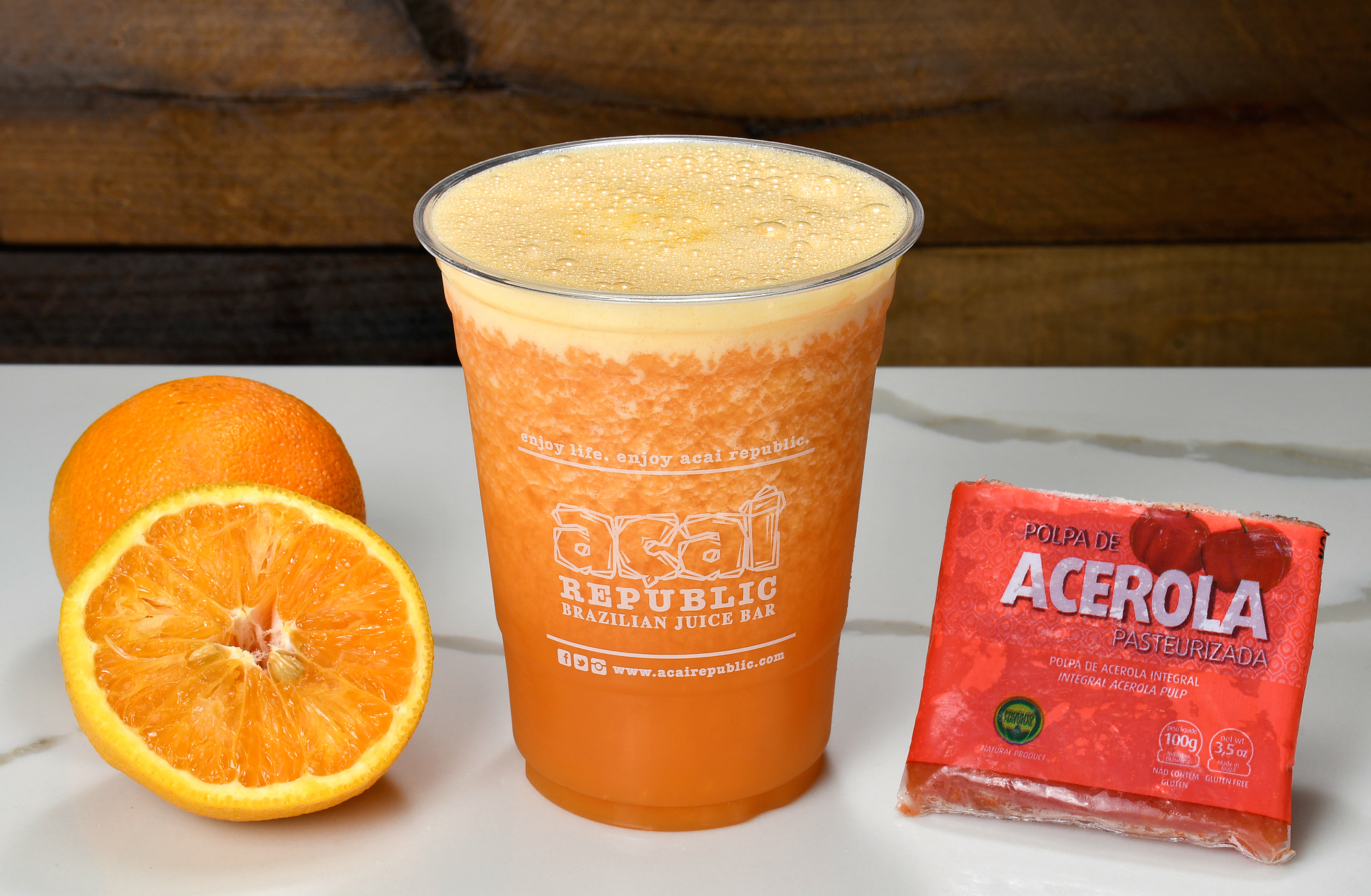 Order Acerola Orange Juice food online from Acai Republic store, Tustin on bringmethat.com