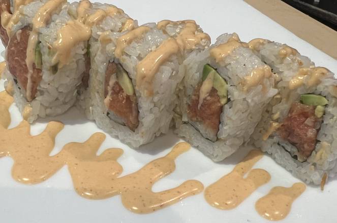 Order Spicy Salmon Roll food online from Hand Made Rolls store, Austin on bringmethat.com