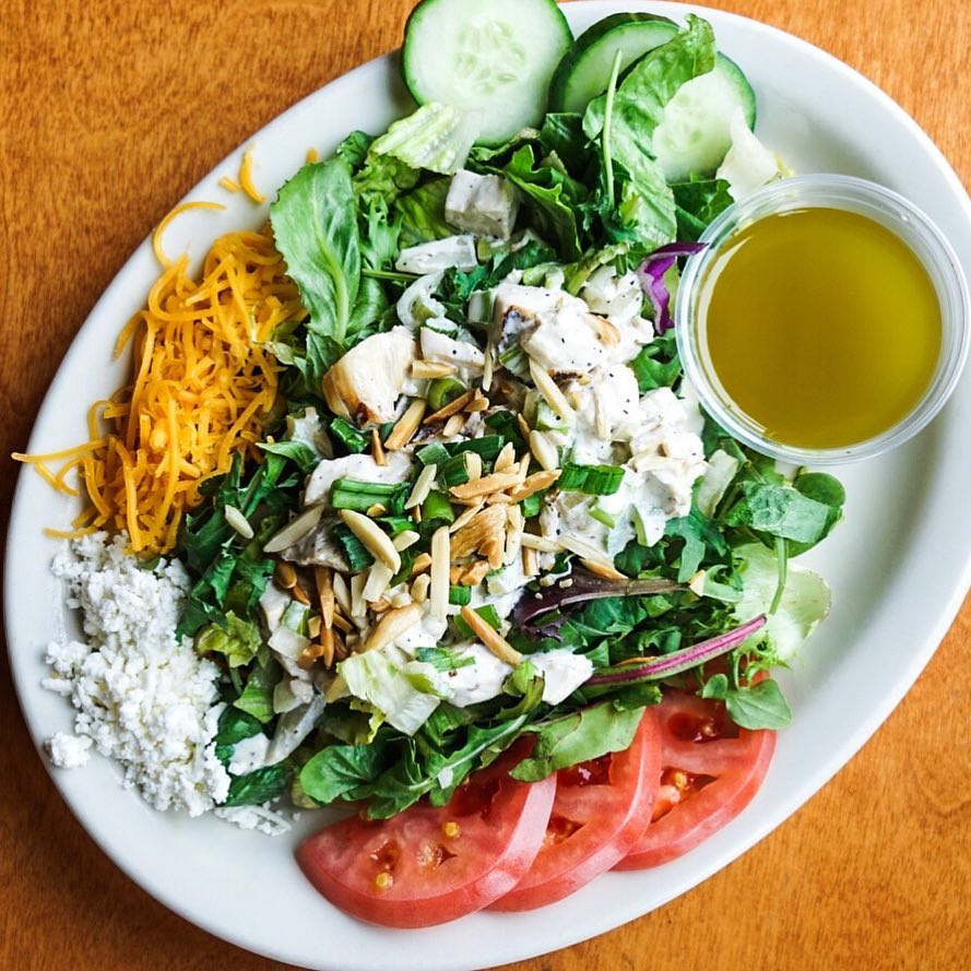 Order Chicken Salad food online from Aladdin's Eatery store, Pittsburgh on bringmethat.com