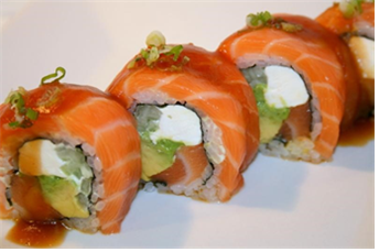 Order Omega Roll food online from Yomama Sushi store, Camarillo on bringmethat.com