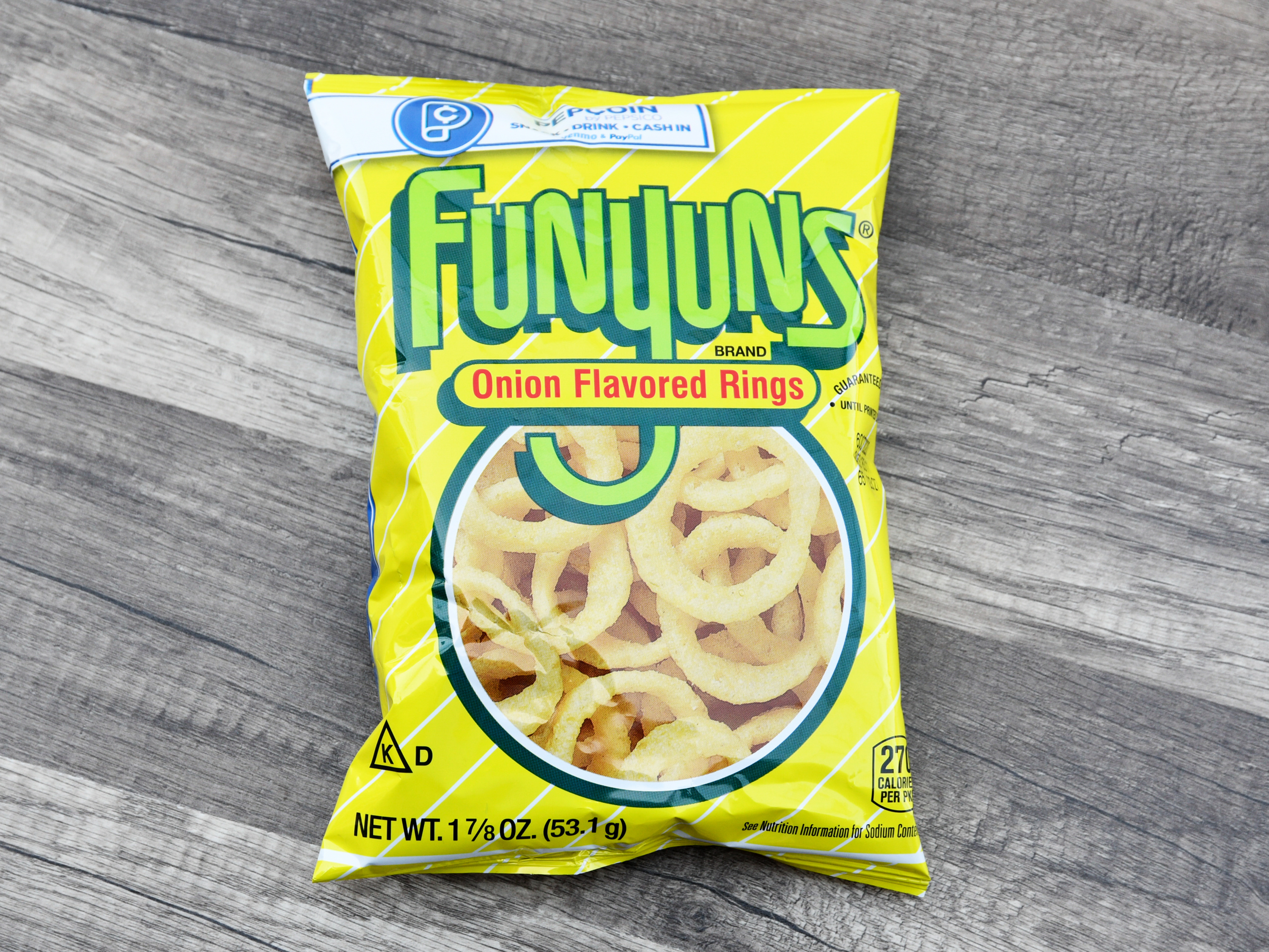 Order 17/8 oz. Funyuns Onion Flavored Rings food online from Iris Shop store, Los Angeles on bringmethat.com