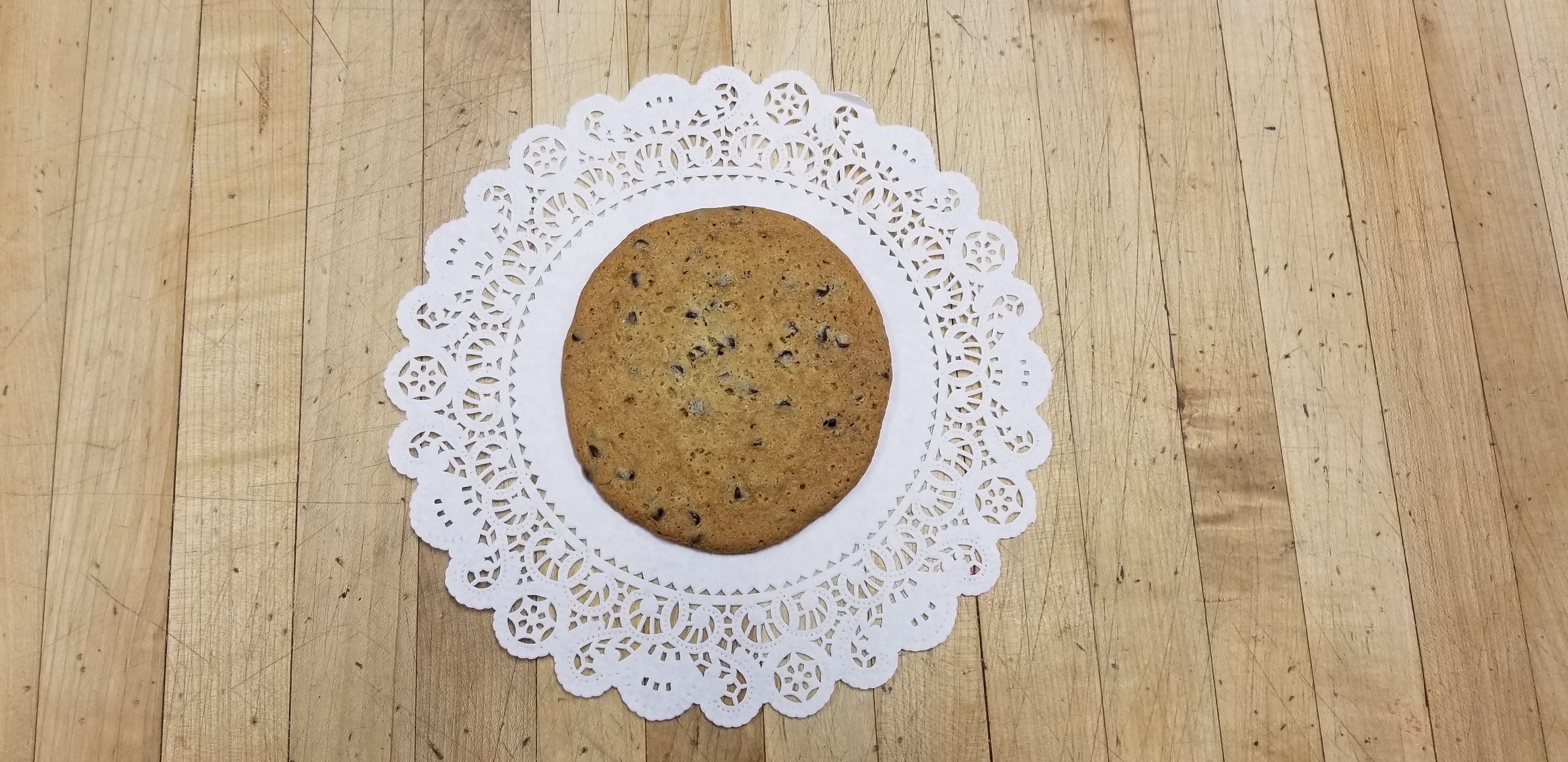 Order Large Chocolate Chip Cookie food online from Lyndhurst Pastry Shop store, Lyndhurst on bringmethat.com