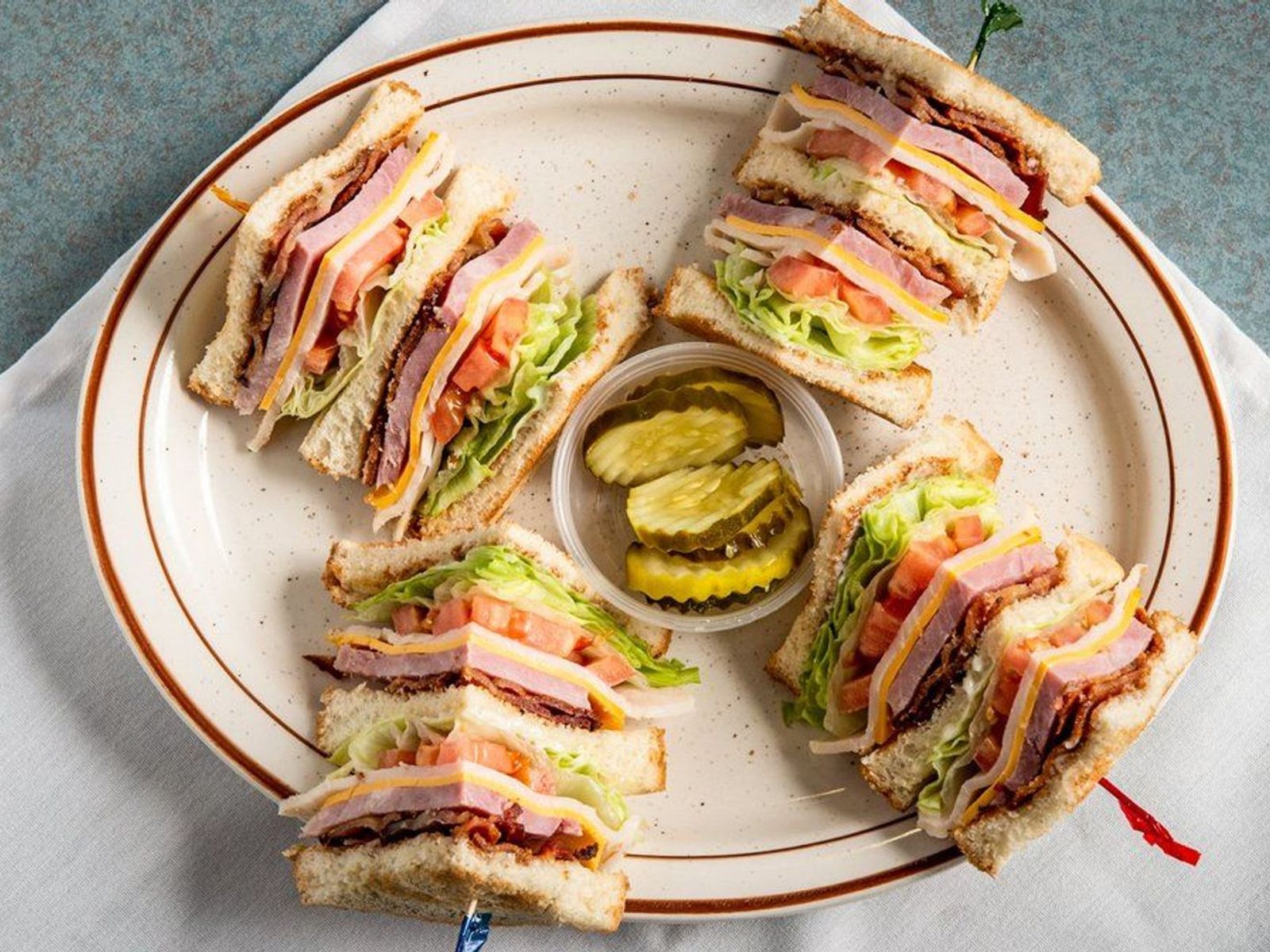 Order Club Sandwich food online from Leo Coney Island store, Roseville on bringmethat.com