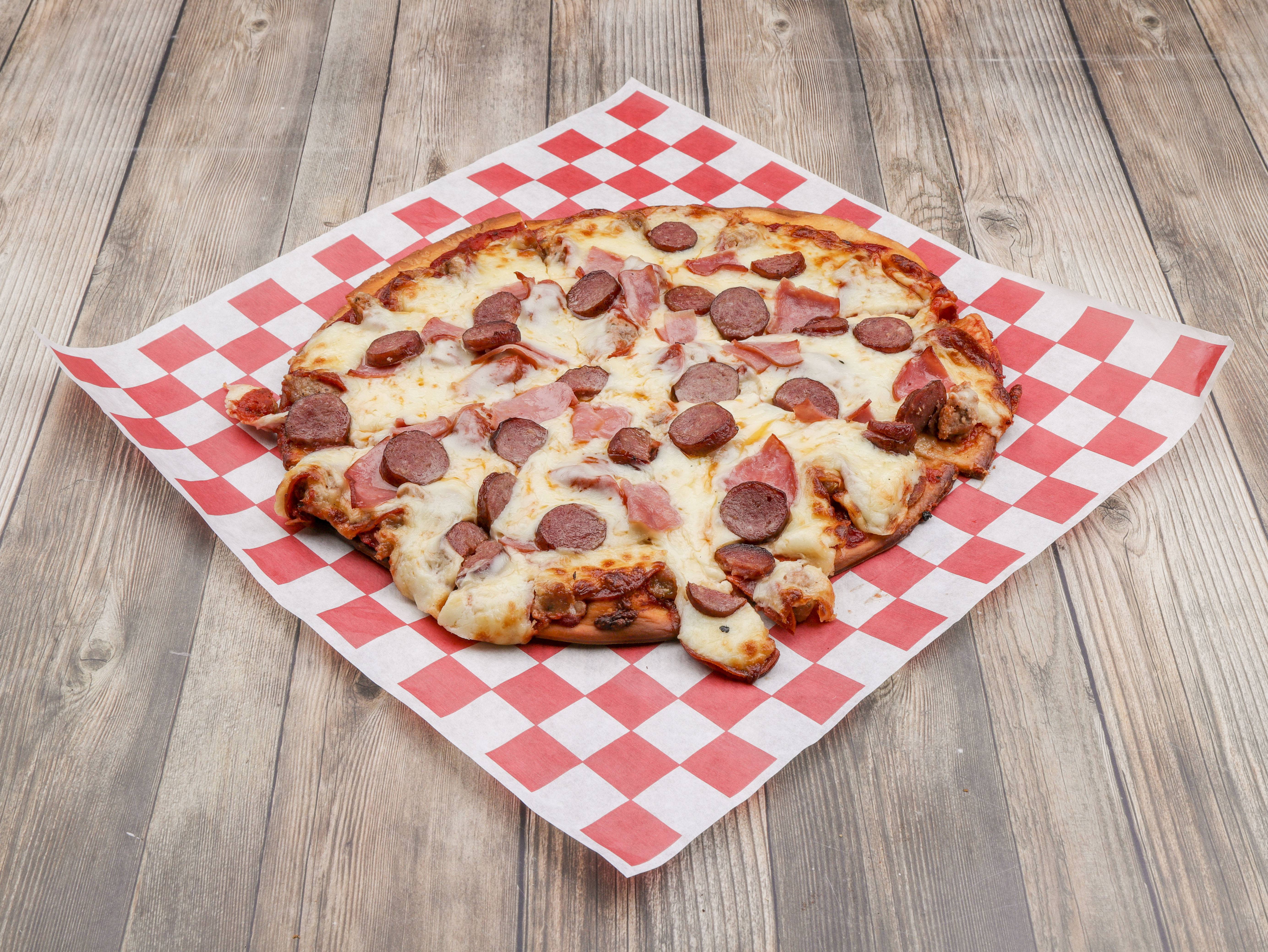 Order Sausage Lover's Pizza food online from Terry's Pizza - Star Market store, Huntsville on bringmethat.com