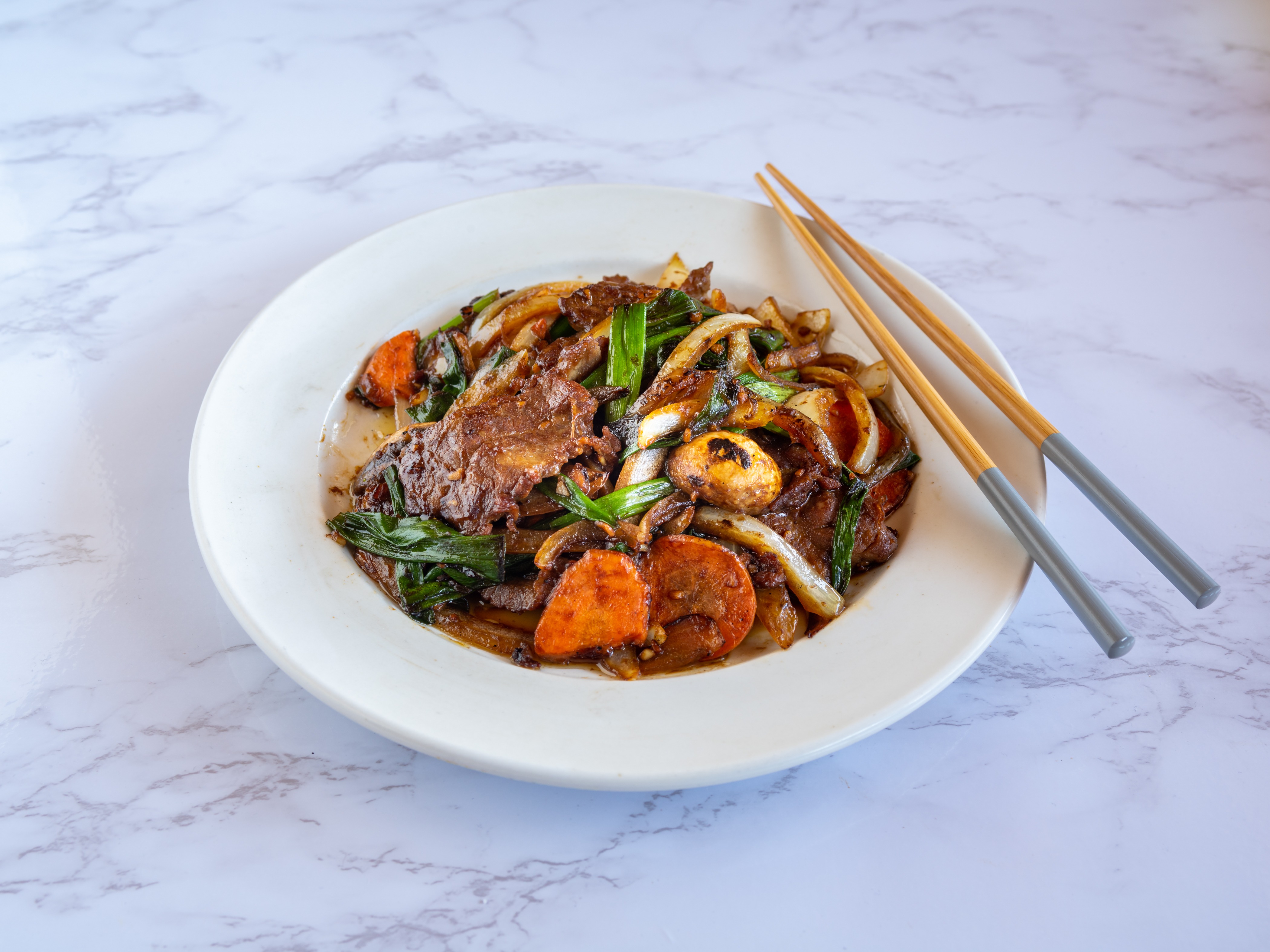 Order Mongolian Steak food online from Autumn Court Chinese Restaurant store, Phoenix on bringmethat.com