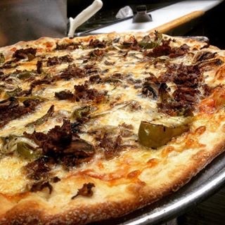 Order Philly Cheesesteak Pizza food online from Johnny's Pizza store, Cary on bringmethat.com