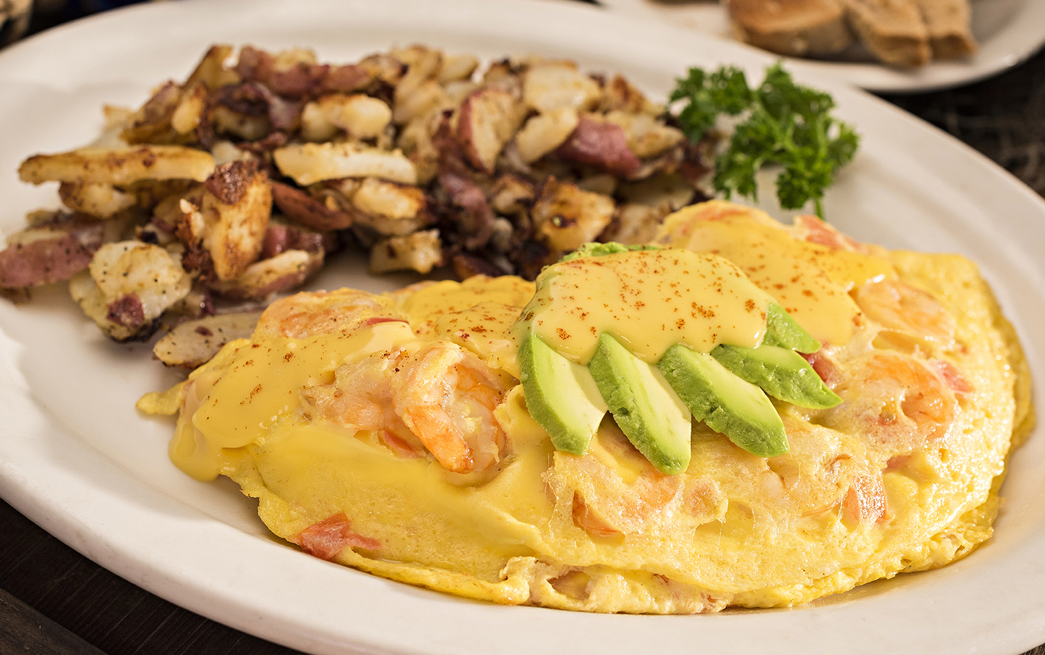 Order The Louisiana Omelet food online from Huckleberry store, Modesto on bringmethat.com