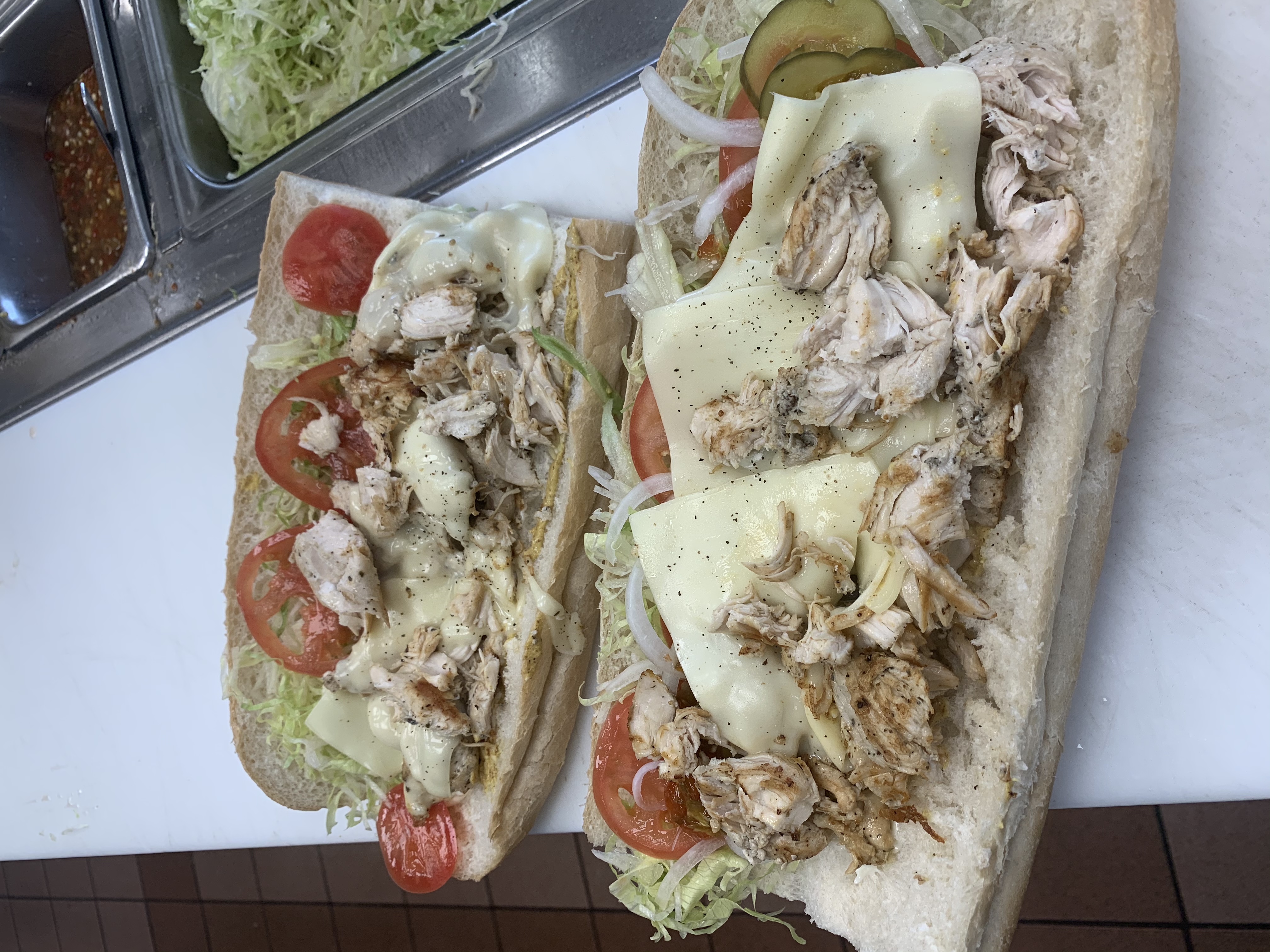 Order Grilled Chicken Sub food online from Angelina's Pizzeria store, Somerville on bringmethat.com