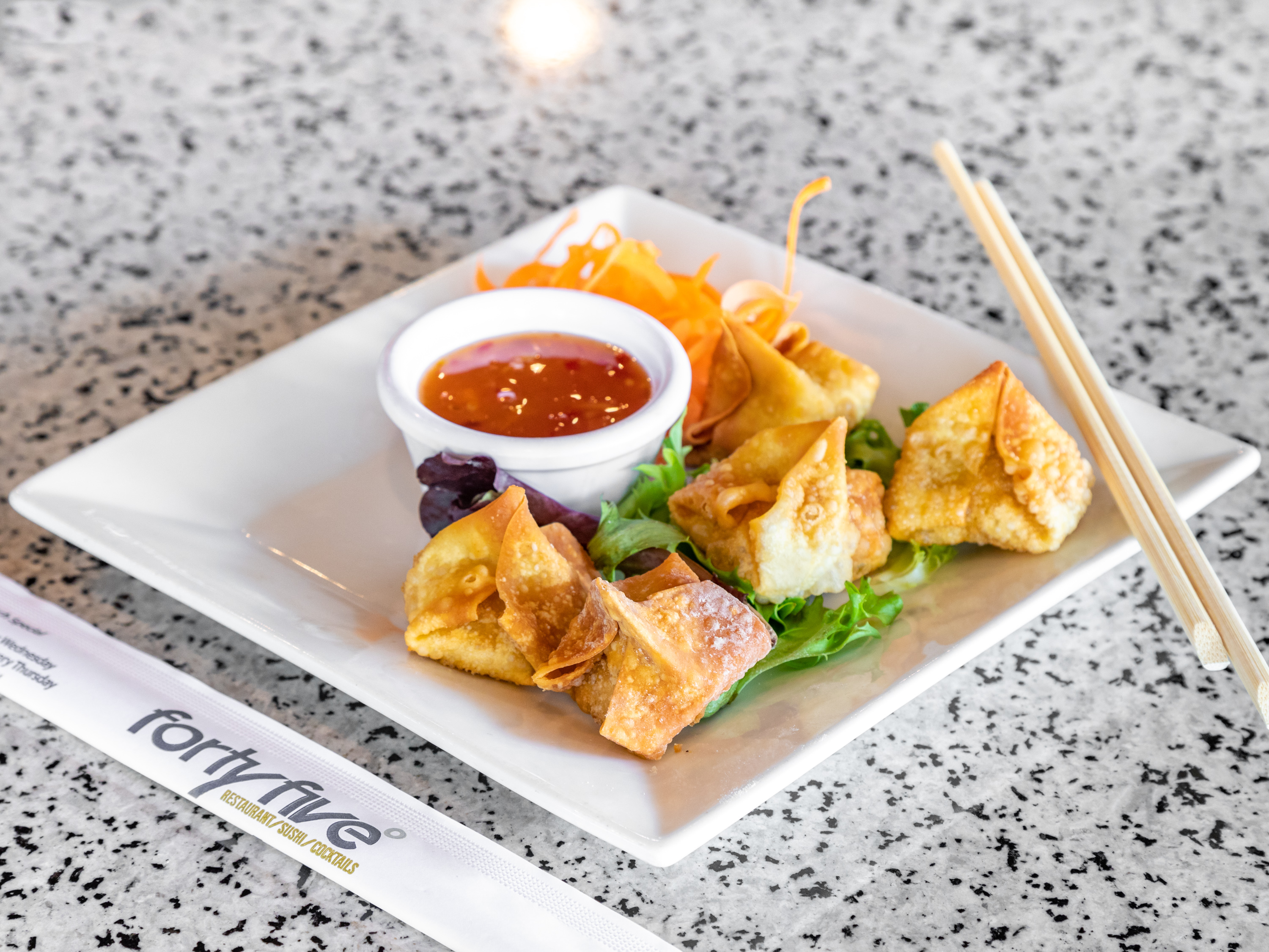 Order Crab Rangoon food online from Forty Five Degrees store, Indianapolis on bringmethat.com