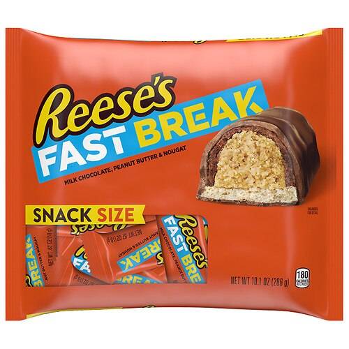 Order Reese's Halloween Chocolate, Peanut Butter & Nougat Snack Size, Small Bag - 10.1 oz food online from Walgreens store, Chubbuck on bringmethat.com
