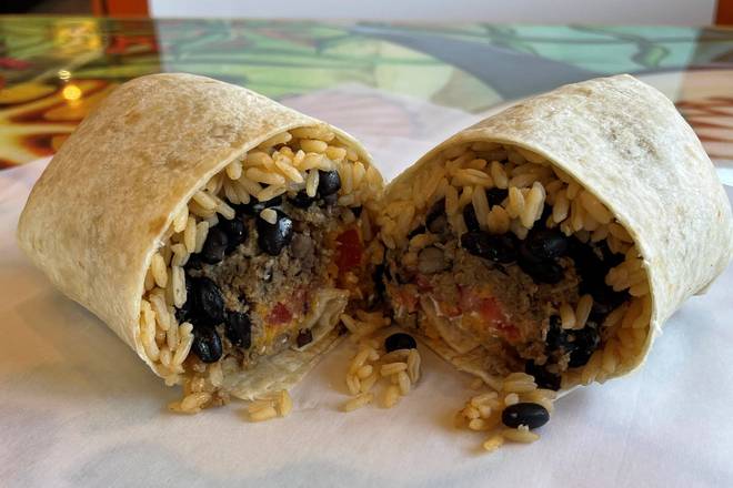 Order Baja Burrito food online from 3 Parrots Taco store, Fort Worth on bringmethat.com