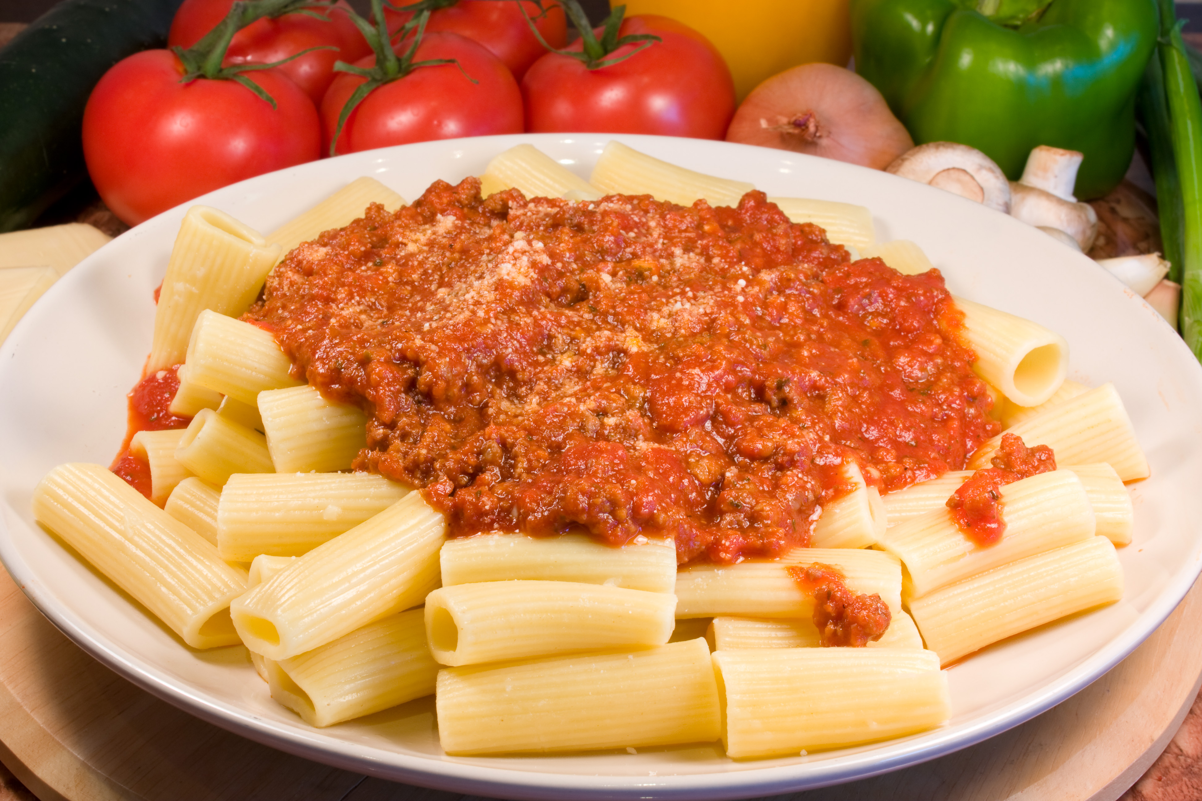 Order Pasta with Meat Sauce food online from Ameci Pizza & Pasta store, Chatsworth on bringmethat.com