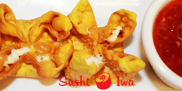 Order CRAB RANGOON food online from Sushi Iwa store, Apex on bringmethat.com
