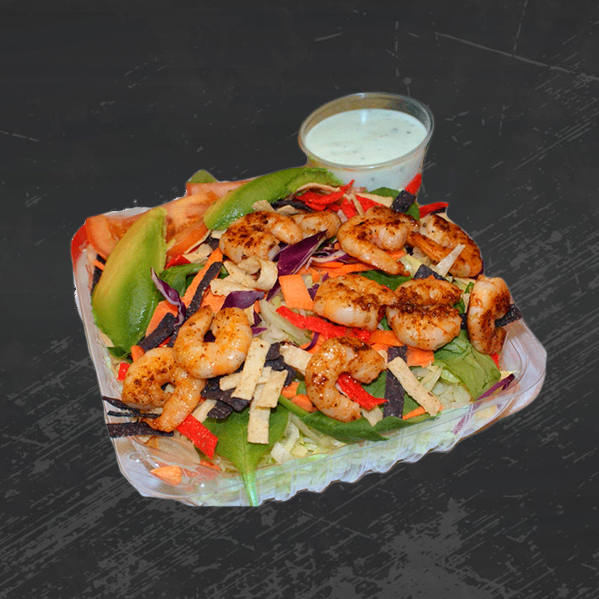 Order Shrimp Salad food online from Rivas Mexican Grill store, Carson City on bringmethat.com