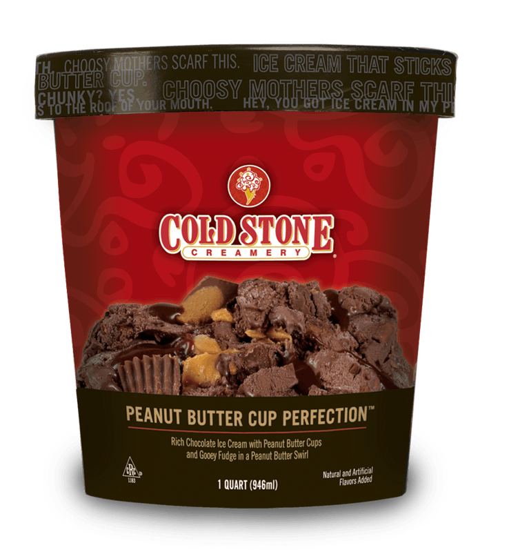 Order Peanut Butter Cup Perfection™ Pre-packed Quart food online from Cold Stone Creamery store, Webster on bringmethat.com