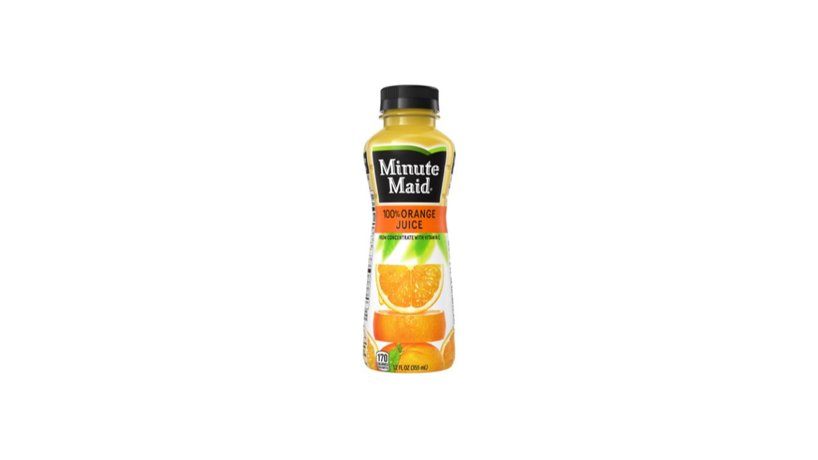 Order Minute Maid Juice Orange 12 oz food online from Cafe Verdi Rebel store, Las Vegas on bringmethat.com