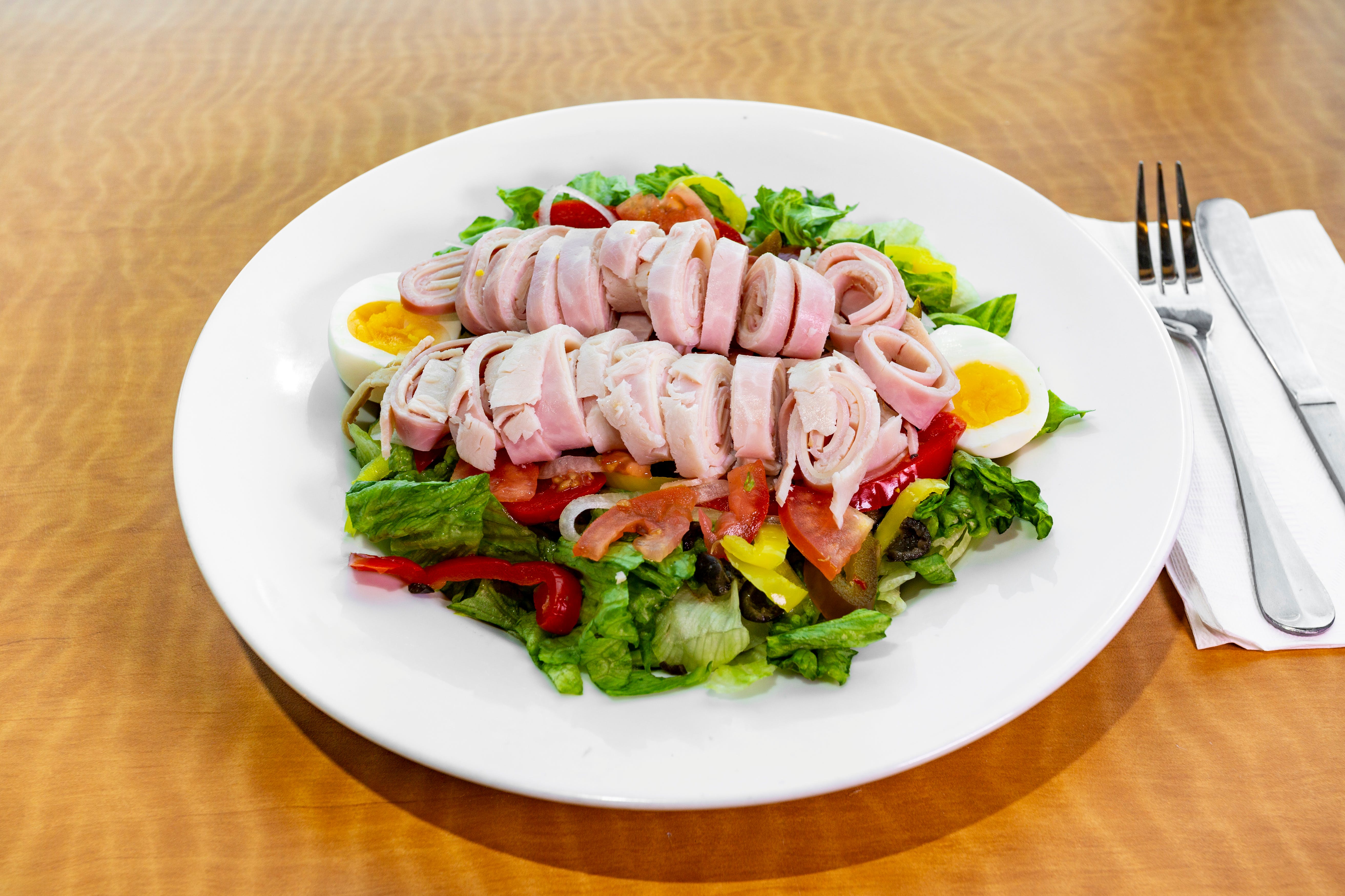 Order Chef Salad - Small food online from Mario Cafe & Pizzeria store, East Greenville on bringmethat.com