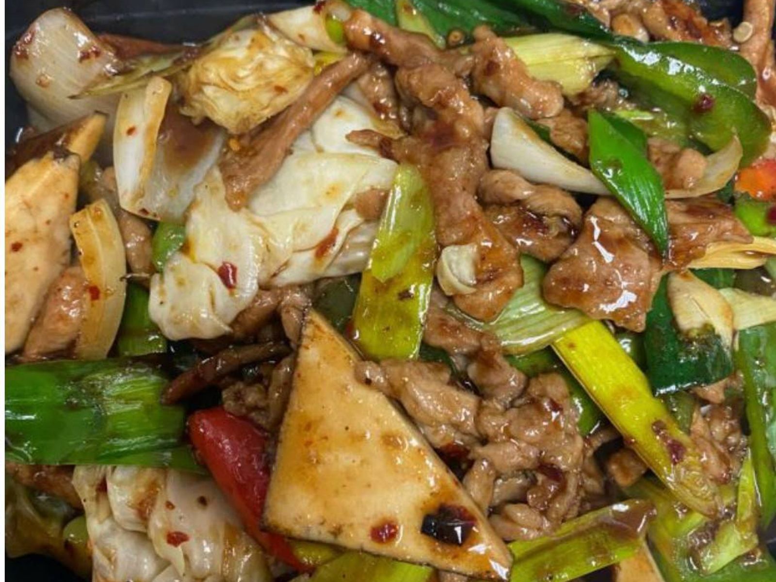 Order Twice Cooked Pork food online from Rice Bowl Cafe store, Austin on bringmethat.com