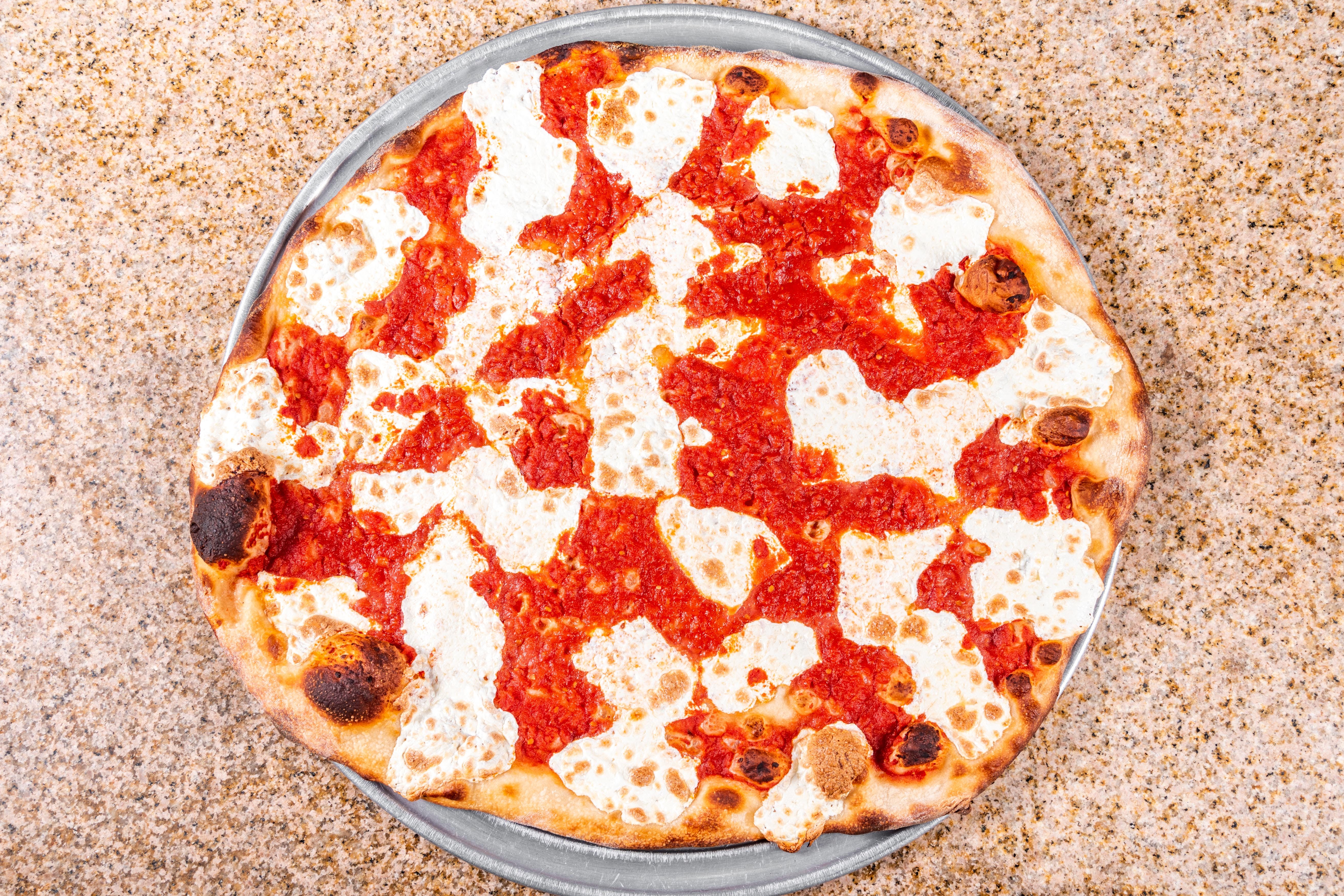 Order Fresh Mozzarella Pizza - Pizza food online from Little gio's pizza store, New York on bringmethat.com