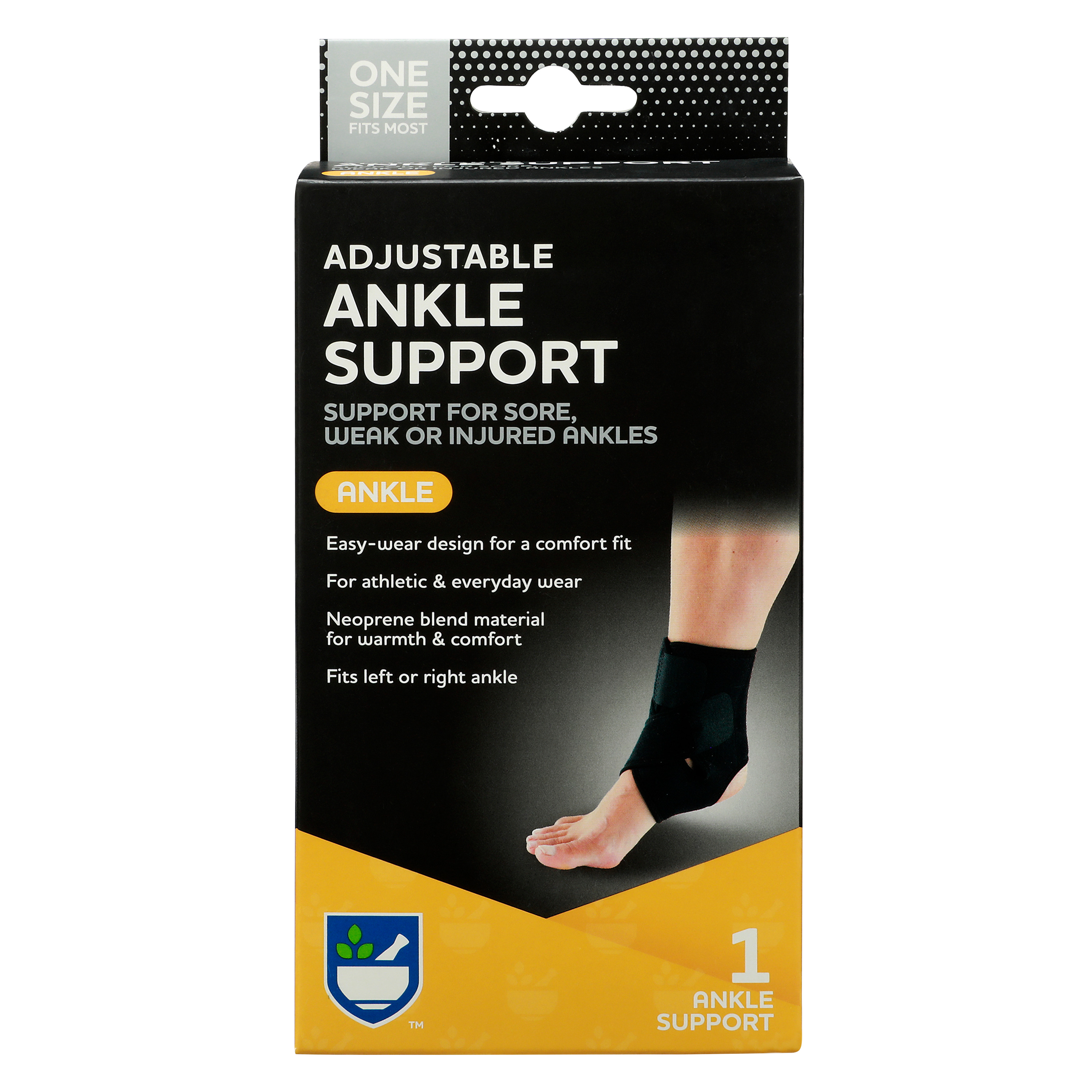 Order Rite Aid Adjustable Ankle Support - One Size food online from Bartell store, Edmonds on bringmethat.com