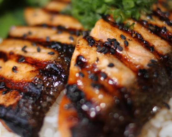 Order Signature Chargrilled Salmon food online from Nalu store, Irvine on bringmethat.com