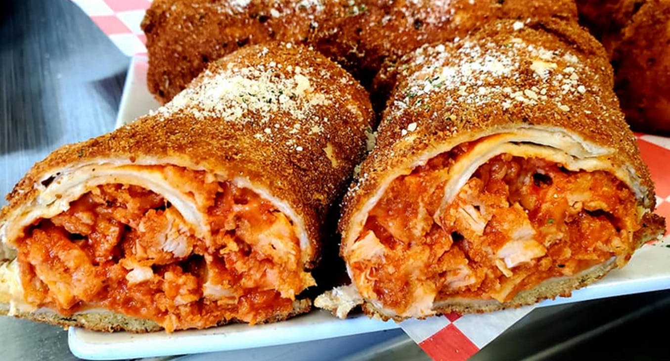 Order Deep Fried Buffalo Chicken Wrap - Wrap food online from Brother Bruno Pizza store, Washingtonville on bringmethat.com