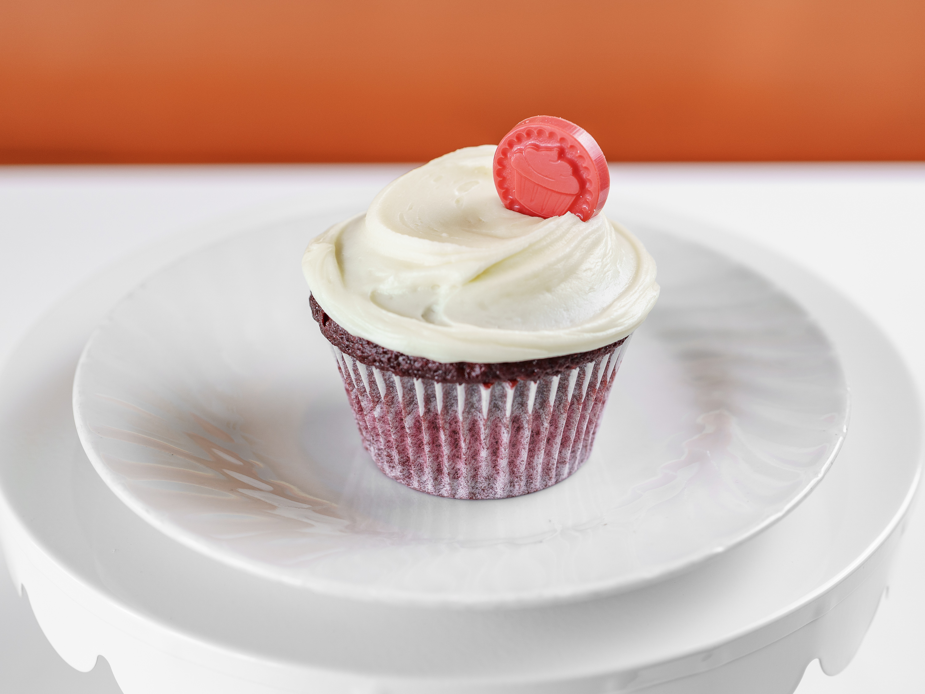Order Red Velvet / Cream Cheese Cupcake food online from Frosted Cupcakery store, Long Beach on bringmethat.com