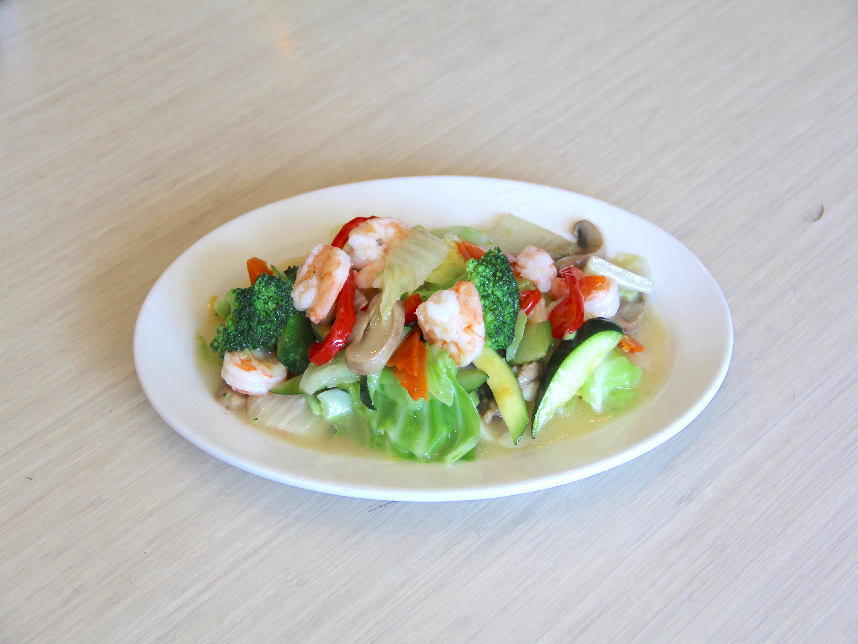 Order 5. Shrimp with Chinese Green food online from Golden Gate store, Charlotte on bringmethat.com