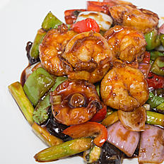 Order Prawn in Garlic Sauce鱼香虾  K food online from Jin's Fine Asian Cuisine store, Brookline on bringmethat.com
