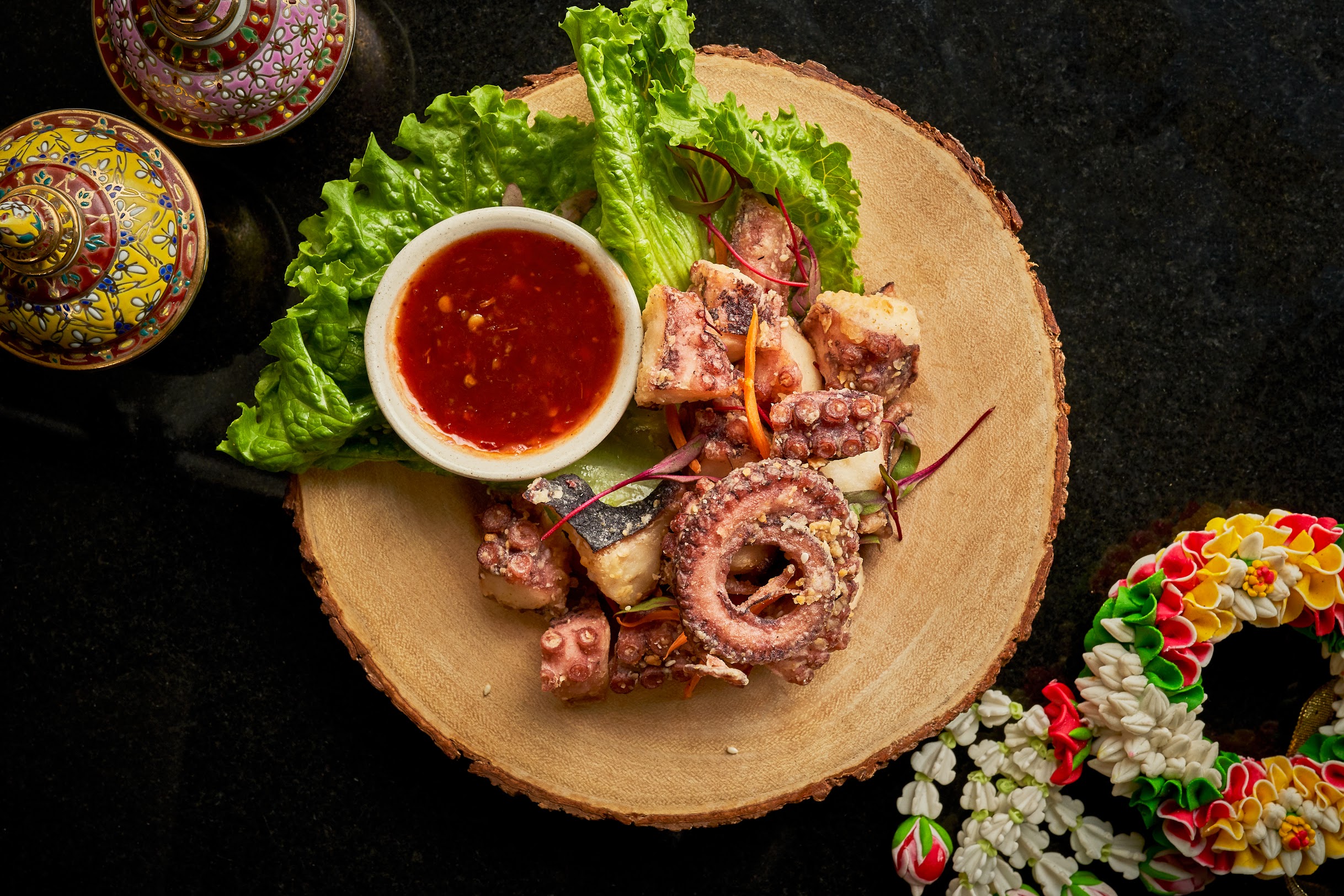Order Crispy Octopus (85g.) food online from Valla Table store, New York on bringmethat.com