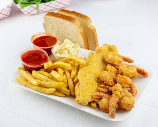 Order Fish Fillet (1 pc) and Shrimp (8 pcs) food online from Jj Fish & Chicken store, Bellwood on bringmethat.com
