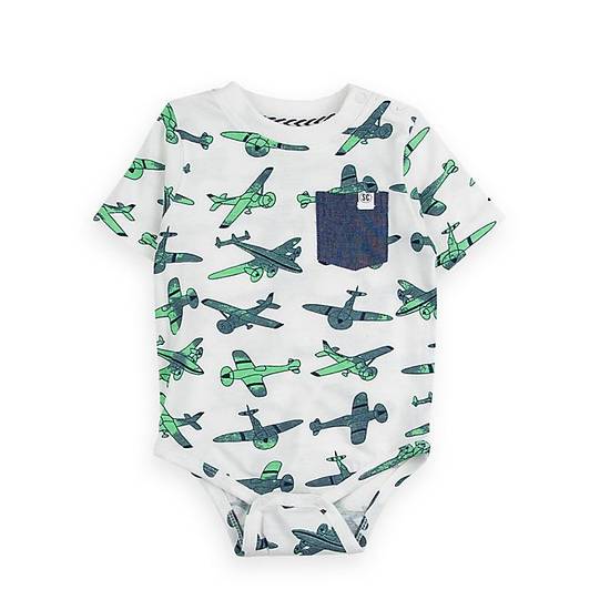 Order Soverengn Code® Size 6-9M Airplanes Bodysuit in Ivory food online from Bed Bath & Beyond store, Lancaster on bringmethat.com