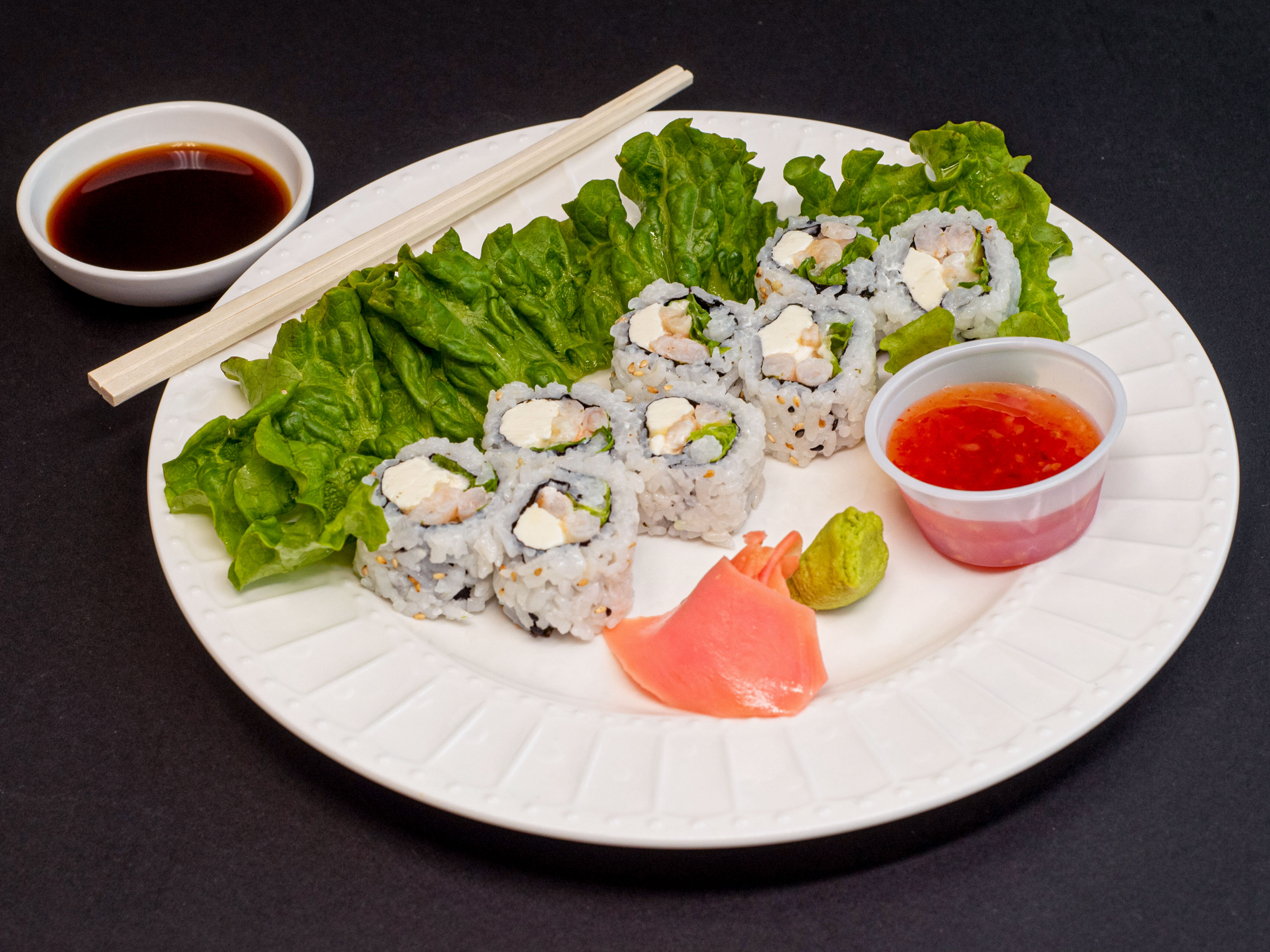 Order Sweet Shrimp Salad Roll food online from Maje Sushi store, West Lafayette on bringmethat.com