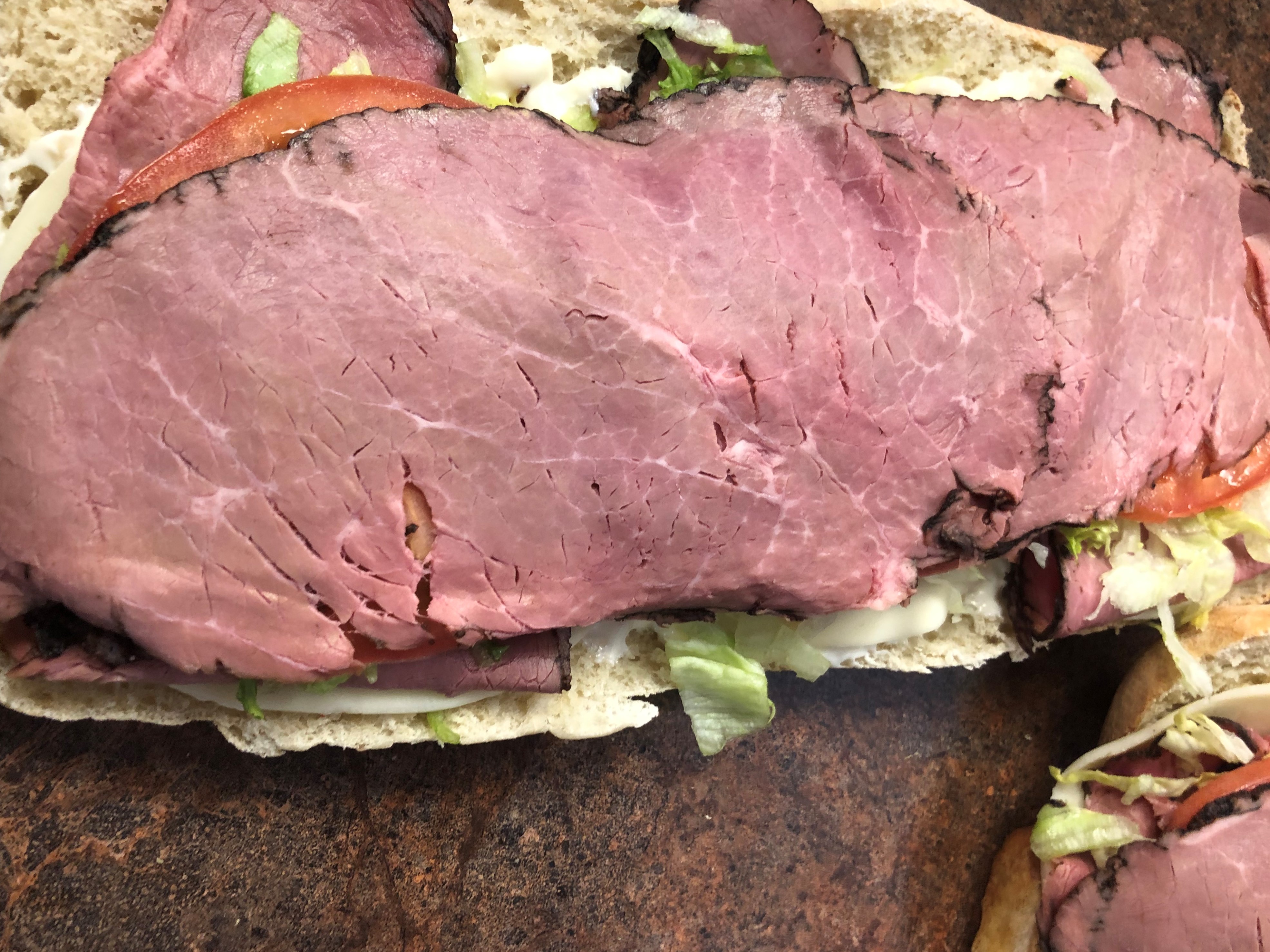 Order Roast Beef Cold Sub food online from Harper Sandwiches & Such store, Middletown on bringmethat.com