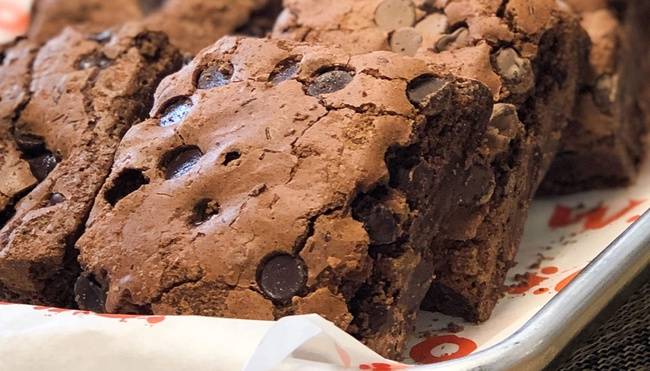 Order Chocolate Chip Brownie food online from Wing It On store, New Britain on bringmethat.com