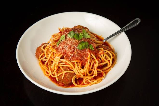 Order Spaghetti & Meatballs food online from Slice of Vegas store, Las Vegas on bringmethat.com